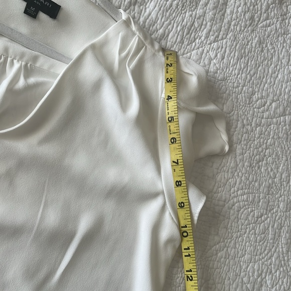 White Tahari ASL Short Sleeve Blouse - worn once - Picture 7 of 8